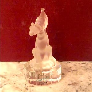 RARE DISNEY/GOEBEL CRYSTAL PLUTO FIGURINE